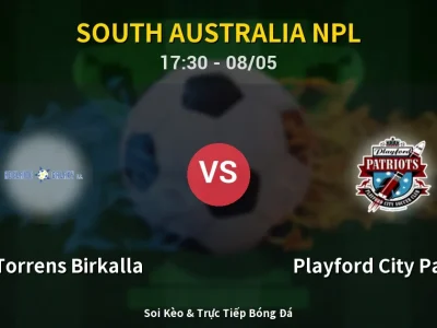 Soi Kèo West Torrens Birkalla vs Playford City Patriots – 17:30 08/05 | Nhận Định, Dự Đoán Tỷ Số