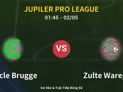 Kết Quả: Cercle Brugge 2-3 Zulte Waregem – Highlight & Bàn Thắng | Jupiler Pro League