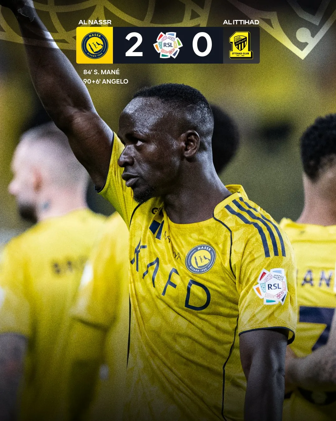 Sadio Mane ăn mừng bàn thắng cho Al Nassr