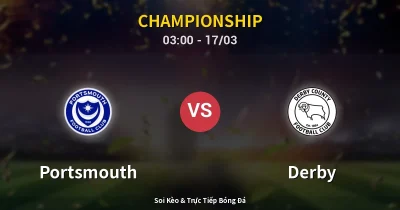 Portsmouth vs Derby 17/03