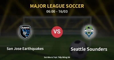 San Jose Earthquakes vs Seattle Sounders 16/03