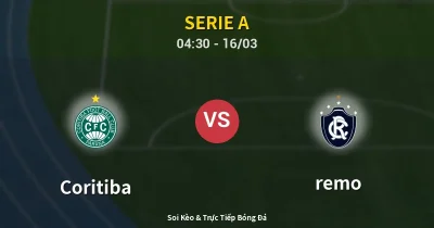 Coritiba vs remo 16/03