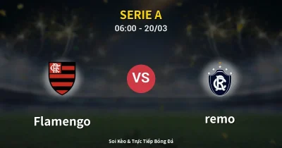 Flamengo vs remo 20/03