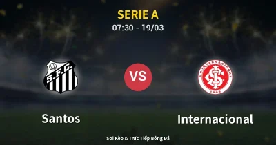 Santos vs Internacional 19/03