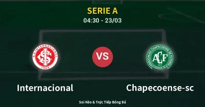 Internacional vs Chapecoense-sc 23/03