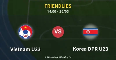 Vietnam U23 vs Korea DPR U23 25/03