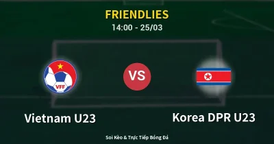 Vietnam U23 vs Korea DPR U23 25/03